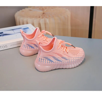 Chaussures légères décontractées en noix de coco pour enfants tissées avec semelles en caoutchouc pour bébés, garçons et filles. Bre de maille de sports de plein air antidérapant