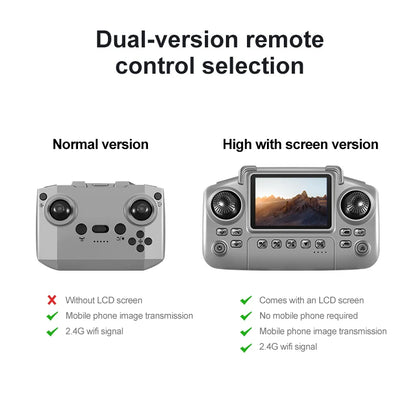Drone de contrôle d'écran D18, moteur sans balais, quatre côtés d'évitement d'obstacles, flux optique 5G WiFi FPV, avion de photographie aérienne