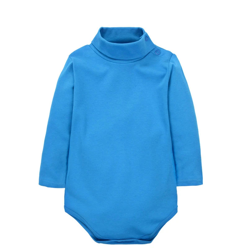Body pour bébé garçon, manches longues, Triangle, 100% coton, combinaison douce et confortable, couleur unie, mode Simple, col haut, 0-24 mois