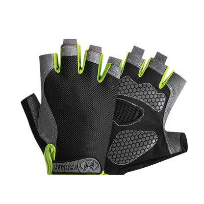 Gants de vélo pour hommes et femmes, demi-doigt, de gymnastique, mitaines respirantes et antidérapantes, pour Fitness, entraînement sportif