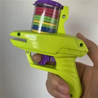 Pistolet à disque en mousse pour enfants, jeu de plein air, jouet, disque volant, lanceur de tir, Double jouet interactif Parent-enfant