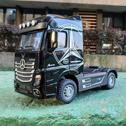 1:50 grand camion en alliage moulé sous pression modèle de voiture jouets conteneur retirer son et lumière véhicules de Transport modèle jouets pour garçons cadeaux