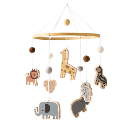 Berceau de bébé lit Mobile cloche hochet jouets en bois Crochet étoiles pendentif lit cloche jouets nouveau-né confort berceau support suspendus jouets cadeaux