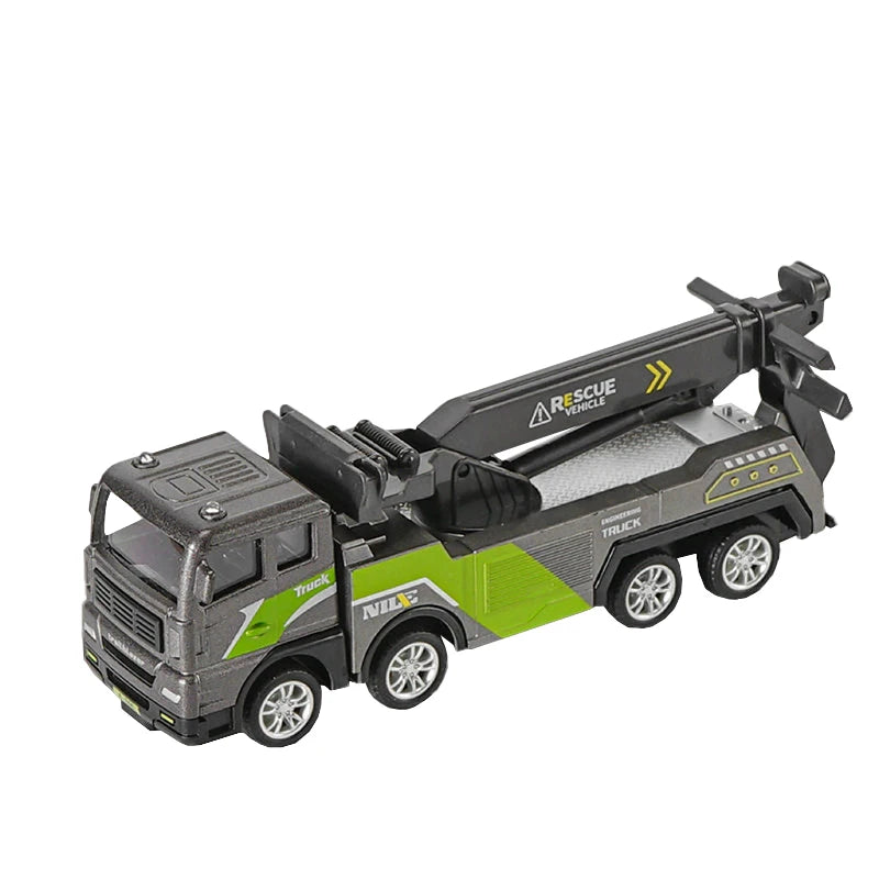 1/50 modèle voiture Bulldozer camion pelle grue chariot élévateur Construction ingénierie véhicule jouets pour garçons enfants jouets éducatifs