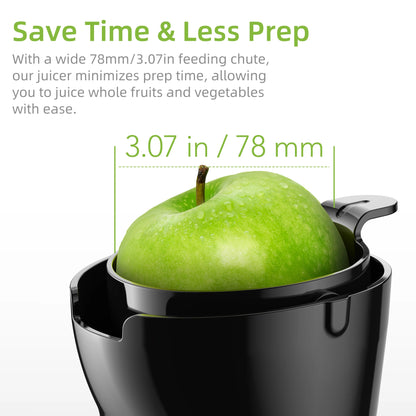 BioloMix-Extracteur de Jus Écrasé, Froid PMurcia Ju479, Fente de Rajeunissement de 78mm, Convient aux Fruits Entiers, Facile à Nettoyer, 200W