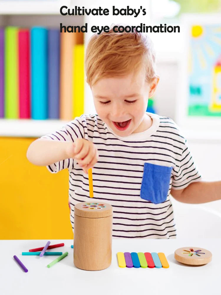 Jouets Montessori en bois, jouets de tri des couleurs, motricité Fine, jeux de correspondance sensorielle, jouets éducatifs pour enfants de 1 à 3 ans, cadeau de 3 ans et plus