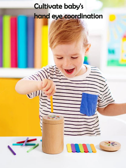 Jouets Montessori en bois, jouets de tri des couleurs, motricité Fine, jeux de correspondance sensorielle, jouets éducatifs pour enfants de 1 à 3 ans, cadeau de 3 ans et plus