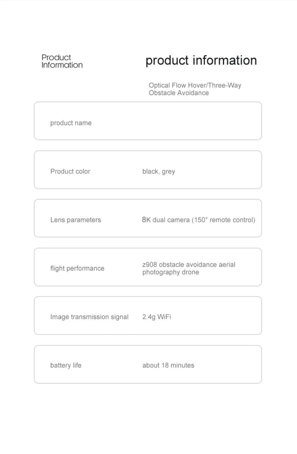 Xiaomi-Drone ATA JIA Z908 Pro /MAX 8K ESC 4K, professionnel, localisation de flux optique, évitement d'obstacles à 3 côtés, jouets quadricoptères