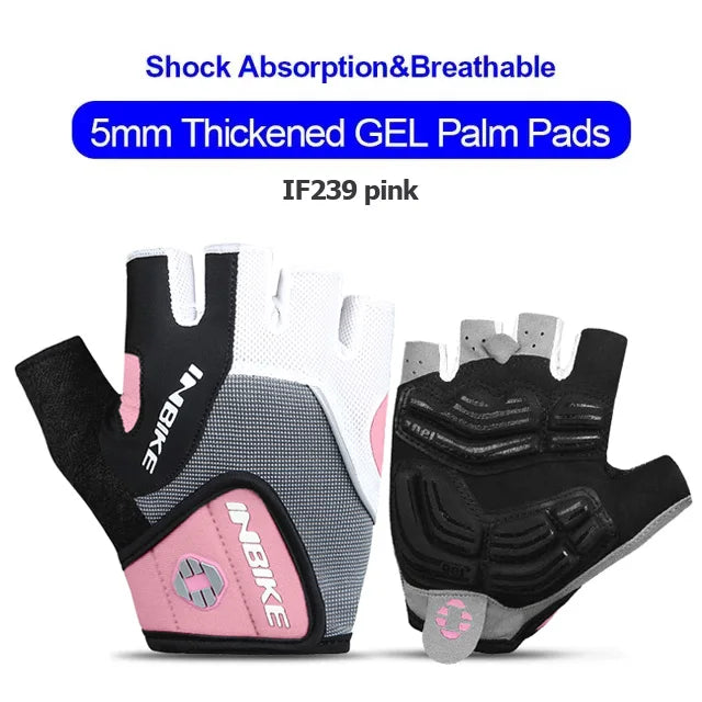 INBIKE antichoc GEL Pad gants de cyclisme demi doigt gants de Sport hommes femmes été vélo gymnase Fitness gants vtt gants IF239