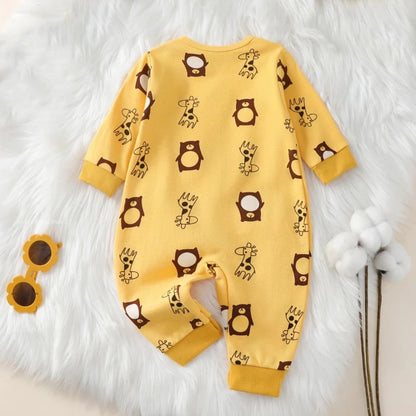 Barboteuse pour nouveau-né, 100% coton, pour fille et garçon de 0 à 18 mois, mignon, manches longues, vêtements doux pour nourrissons, nouvelle collection automne