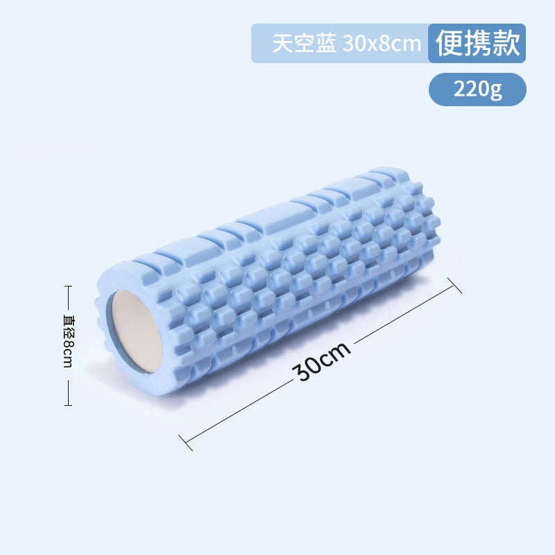 Rouleaux en mousse pour massage musculaire 30 cm – Rouleau en mousse pour le dos haute densité pour soulager les douleurs dorsales et la récupération musculaire dans les jambes et les bras