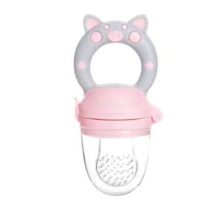 3 en 1 sac nouveau-né bébé aliments frais mangeoire Silicone anneau de dentition jouet mangeoire à fruits sucette formation manger fruits meulage bâton mignon