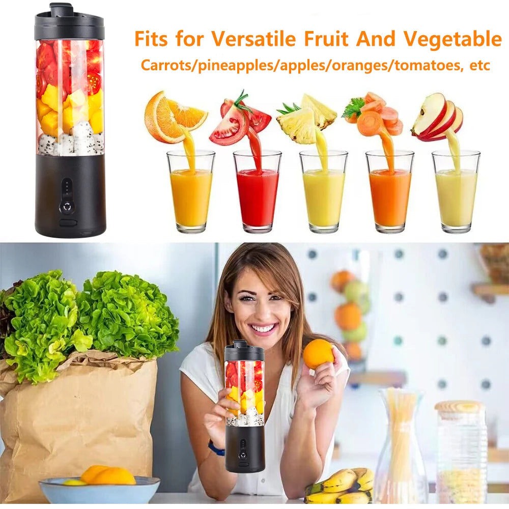Mini mixeur de fruits électrique portable, mélangeur de jus frais orange, multifonction, aste, portable, centre commercial Ju479, SmUnvétérans wn ie