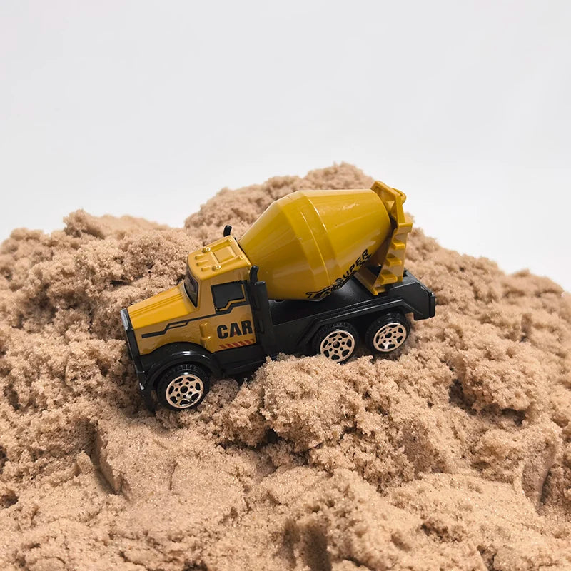 Ensemble de voiture et camion grue, jouets de Parking, véhicule d'ingénierie en alliage, tracteur, pelle, Construction pour garçon, cadeau d'anniversaire pour enfants