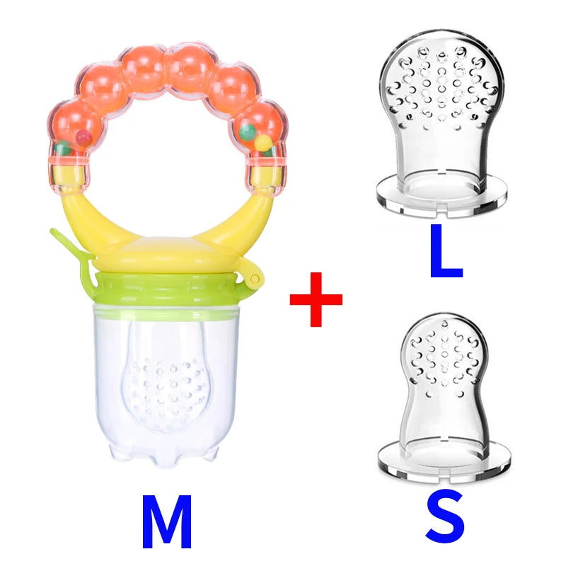 3 en 1 sac nouveau-né bébé aliments frais mangeoire Silicone anneau de dentition jouet mangeoire à fruits sucette formation manger fruits meulage bâton mignon