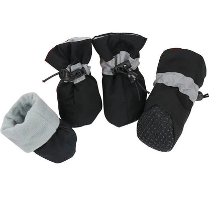 Chaussures antidérapantes pour chiot, 4 pièces, imperméables, pour animaux de compagnie, bottes de neige, de pluie, pour chien, chiot, chat, Chihuahua, soins des pattes, hiver