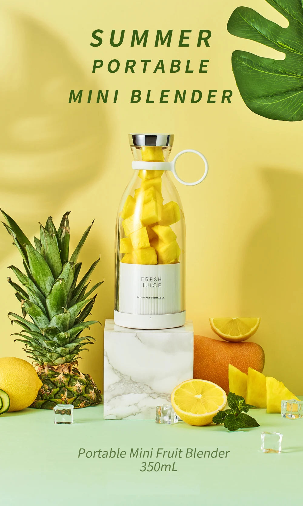 Presse-agrumes électrique Portable, Mini mélangeur de fruits Usb, extracteur de fruits, aliments, Milkshake, Machine multifonction pour jus