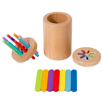 Jouets Montessori en bois, jouets de tri des couleurs, motricité Fine, jeux de correspondance sensorielle, jouets éducatifs pour enfants de 1 à 3 ans, cadeau de 3 ans et plus