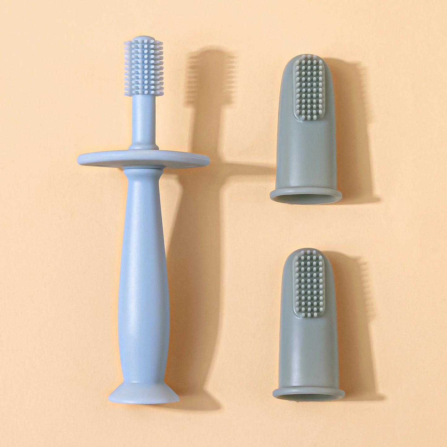 TYRY.HU 3 pièces brosse à dents pour bébé brosse à dents de nettoyage doux pour enfants sans BPA soins de santé bucco-dentaire pour bébé protection douce bébé