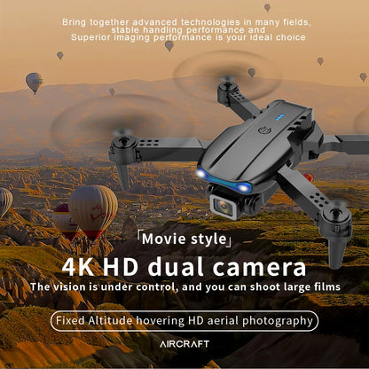 Drone professionnel E99Pro avec caméra pour touristes, 4K, WIFI, flux optique, fpv, évitement d'obstacles, photographie aérienne, quadrirotor