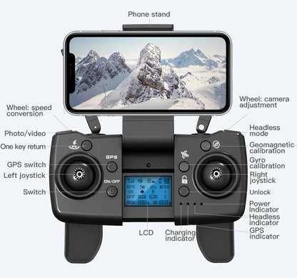 LYZRC L900 PRO GPS Drone 4K professionnel HD double caméra 5G WIFI moteur sans brosse FPV quadrirotor pliable photographie aérienne Drone