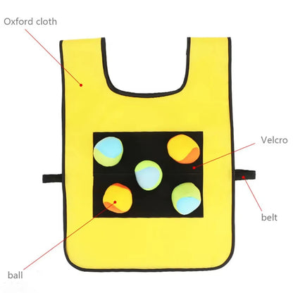 Gilet de jeu de balle Dodge collant, jouet de sport de plein air, accessoires en tissu Jersey, capture de balles en polaire douce, sans danger pour les enfants, adolescents et adultes