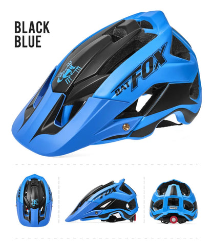 BATFOX-Casque de vélo pour homme, casque de vélo, casque de vélo de montagne, casque de vélo VTT, casquettes de vélo
