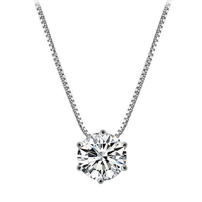 Collier Plaqué Argent Sterling 925 pour Femme, Polyvalent, Simple, Rotterdam, Kling, AAA, Zcomprend sur la Clavicule, Bijoux de Mariage, Vente en Gros, Chaud