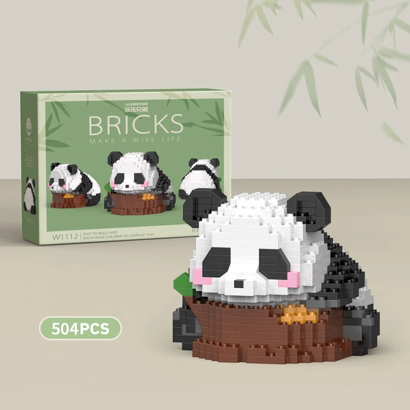 Mini Animal de Style Chinois à Assembler Soi-Même, Briques de Construction, Modèle Créatif, pour Garçon