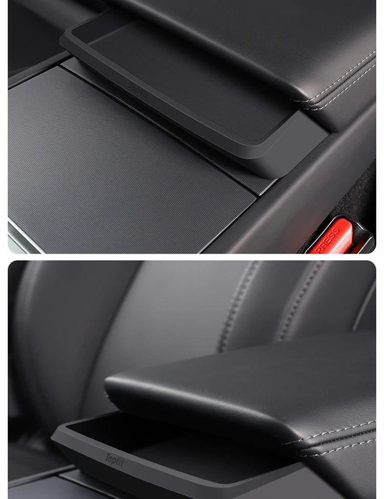 Boîte de rangement d'accoudoir Central pour Tesla modèle Y/3/3, étui de rangement pour lunettes de voiture Highland, accessoire multifonctionnel pour téléphone, nouveauté 2024