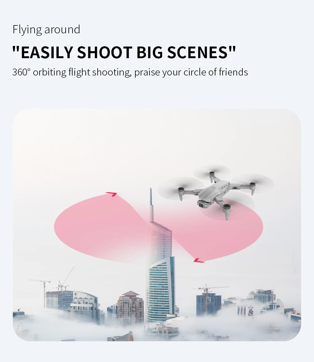 LYZRC L900 PRO GPS Drone 4K professionnel HD double caméra 5G WIFI moteur sans brosse FPV quadrirotor pliable photographie aérienne Drone