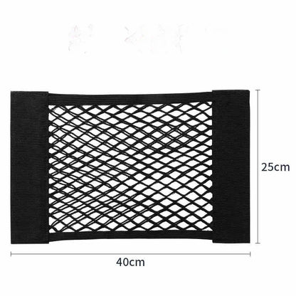 Sac de rangement de bagages, sac de rangement de coffre de voiture, filet de rangement de voiture en Velcro Double extensible, sac de rangement en maille, filet de voiture