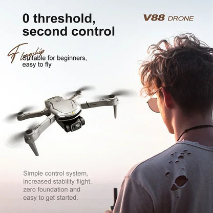 Pour Xiaomi V88 Drone 8K 5G GPS professionnel HD photographie aérienne télécommande avion HD double caméra quadrirotor jouet UAV