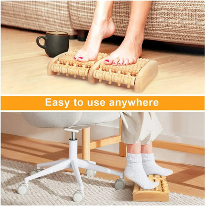 Rouleau de pied en bois, soins en bois, Massage, réflexologie, relaxation musculaire, soulagement, cadeau de Spa, Anti-Cellulite, outils de soins