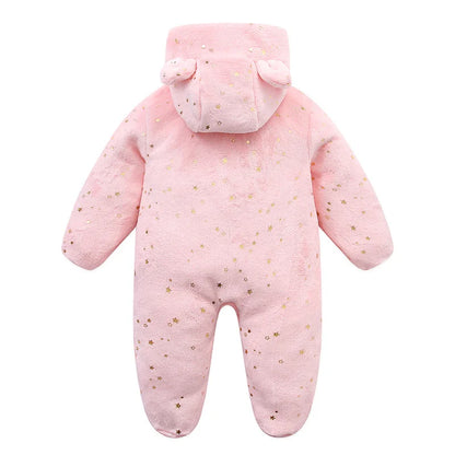Vêtements doux pour nouveau-né, flanelle, automne hiver, pour bébés garçons et filles, combinaison de dessin animé, body chaud pour bébés de 0 à 12 mois