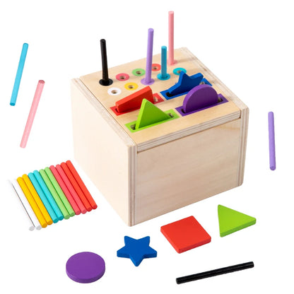 Jouets Montessori en bois, jouets de tri des couleurs, motricité Fine, jeux de correspondance sensorielle, jouets éducatifs pour enfants de 1 à 3 ans, cadeau de 3 ans et plus