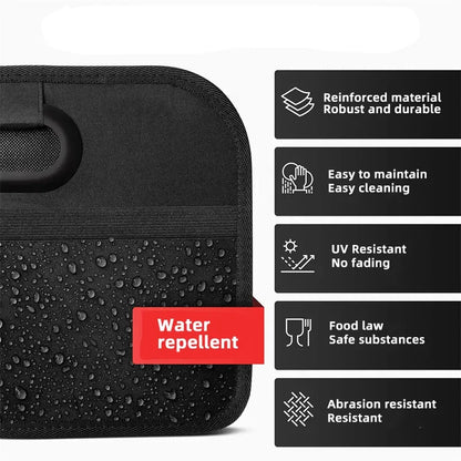 Grande boîte de rangement pliable pour coffre, conteneur de rangement pour SUV Extra épais de grande capacité avec plusieurs poches pour voiture SUV Minivan 1 pièce