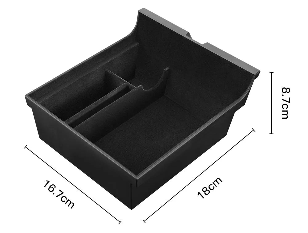 Accoudoir central caché, boîte de rangement, support de verre, organisateur de Console, accessoires pour Tesla modèle 3 Highland 2025 modèle Y 2021 – 2025