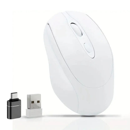Souris d'ordinateur sans fil Rechargeable 2.4G, Compatible Bluetooth, USB, silencieuse, pour PC, ordinateur portable, Macbook, tablette