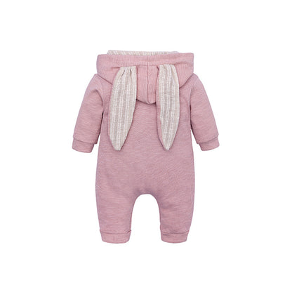 Melario garçons vêtements à manches longues bébé enfants grandes oreilles lapin body fille bébé à capuche fermeture éclair Creeper barboteuse