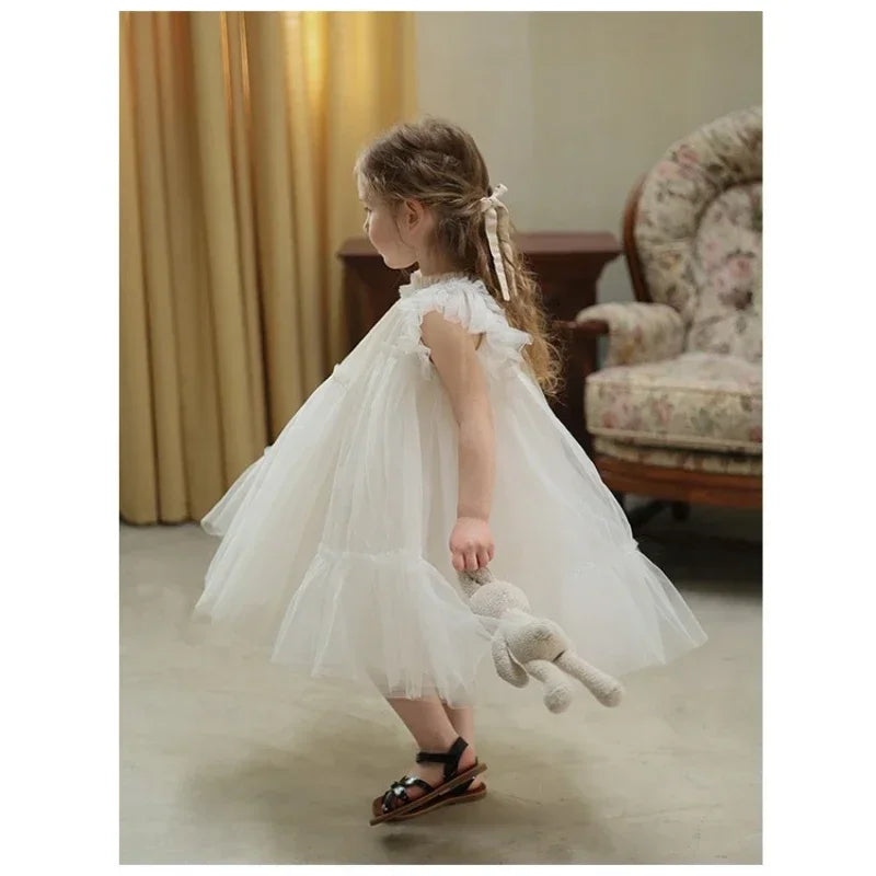 Robe d'été pour bébé fille, tenue de fête d'anniversaire, tutu