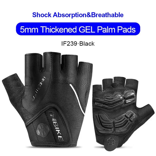 INBIKE antichoc GEL Pad gants de cyclisme demi doigt gants de Sport hommes femmes été vélo gymnase Fitness gants vtt gants IF239
