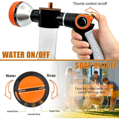 Buse de Pulvérisation à Haute Pression pour Chien, Douche Réglable, Tuyau, Pistolet, Livres, Bain, Mousse, Lance, Outil de Nettoyage