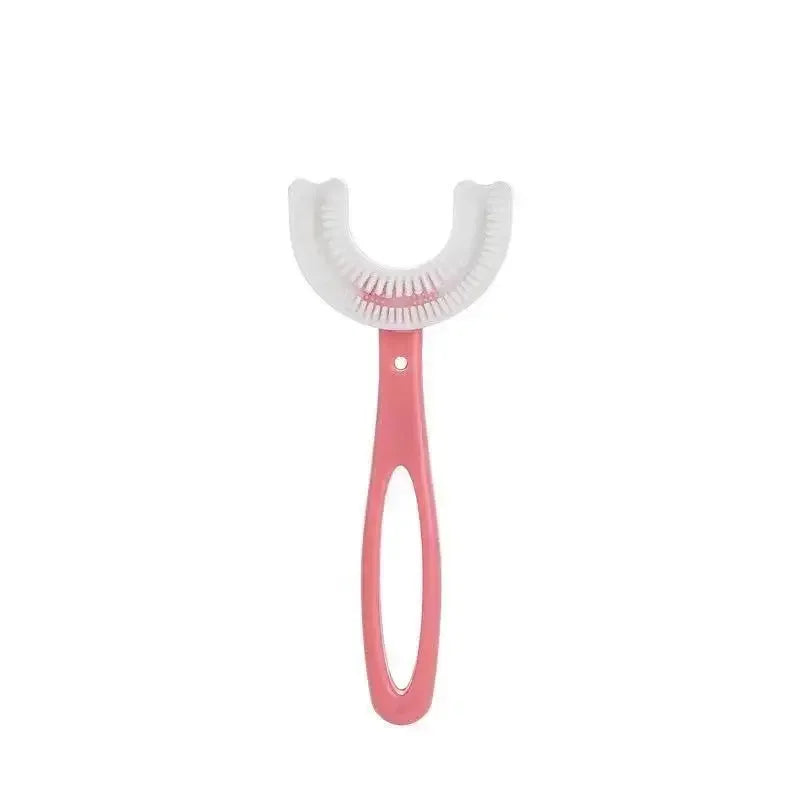 Brosse à dents en Silicone souple pour bébé de 2 à 12 ans, brosse de nettoyage des dents en forme de U à 360 degrés pour enfants de 2 à 12 ans