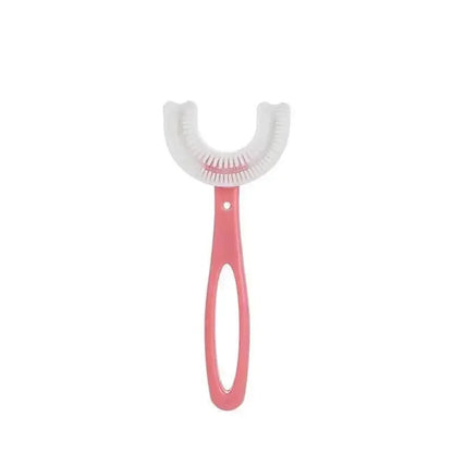 Brosse à dents en Silicone souple pour bébé de 2 à 12 ans, brosse de nettoyage des dents en forme de U à 360 degrés pour enfants de 2 à 12 ans