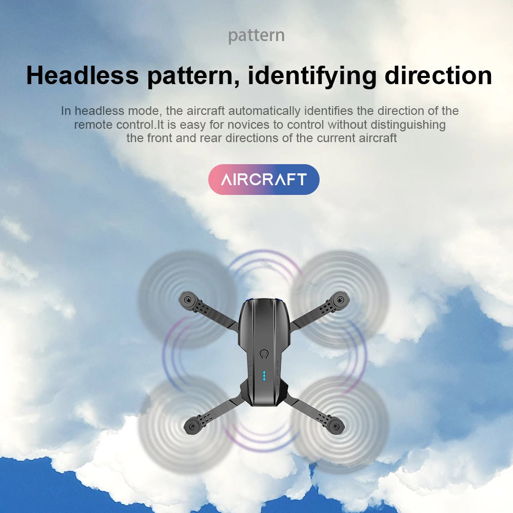 Drone professionnel E99Pro avec caméra pour touristes, 4K, WIFI, flux optique, fpv, évitement d'obstacles, photographie aérienne, quadrirotor