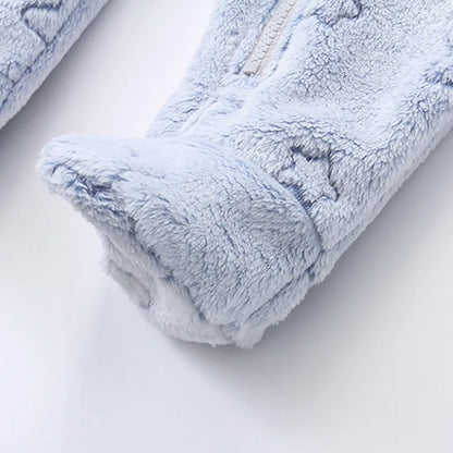 Vêtements doux pour nouveau-né, flanelle, automne hiver, pour bébés garçons et filles, combinaison de dessin animé, body chaud pour bébés de 0 à 12 mois