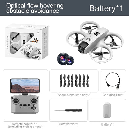 V66 Mini Drone 4K professionnel double caméra Mode sans tête évitement d'obstacles WiFi FPV Dron 360 °   Jouets quadrirotor RC à rabat pour enfants