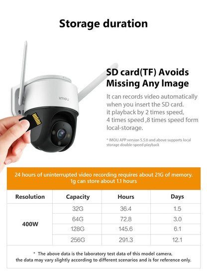 IMOU-Carte mémoire SD pour la surveillance, vitesse de lecture de 95 Mo/s, 256 Go, 128 Go, 64 Go, V30, C10, U3, carte MicroSDXC exclusive