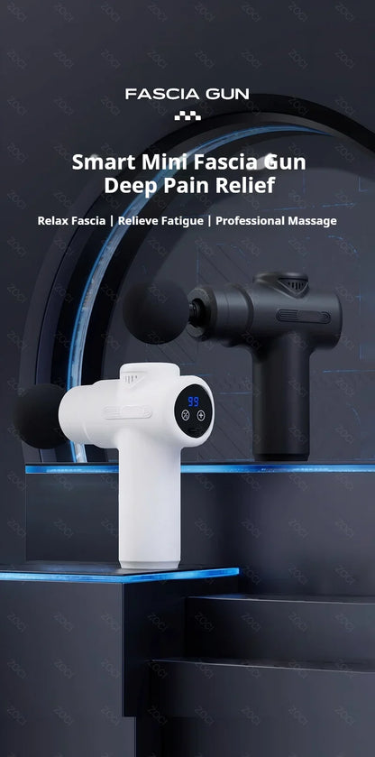 Mini pistolet de Massage Portable à 99 niveaux, pistolet à Fascia portatif, affichage numérique, masseur musculaire par Vibration, masseur de tissus profonds pour le corps
